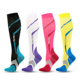 Diamond Twill Colorful Compression Socks