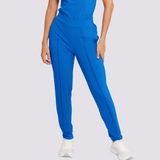 Women's High-waisted Plain Front Scrub Pant