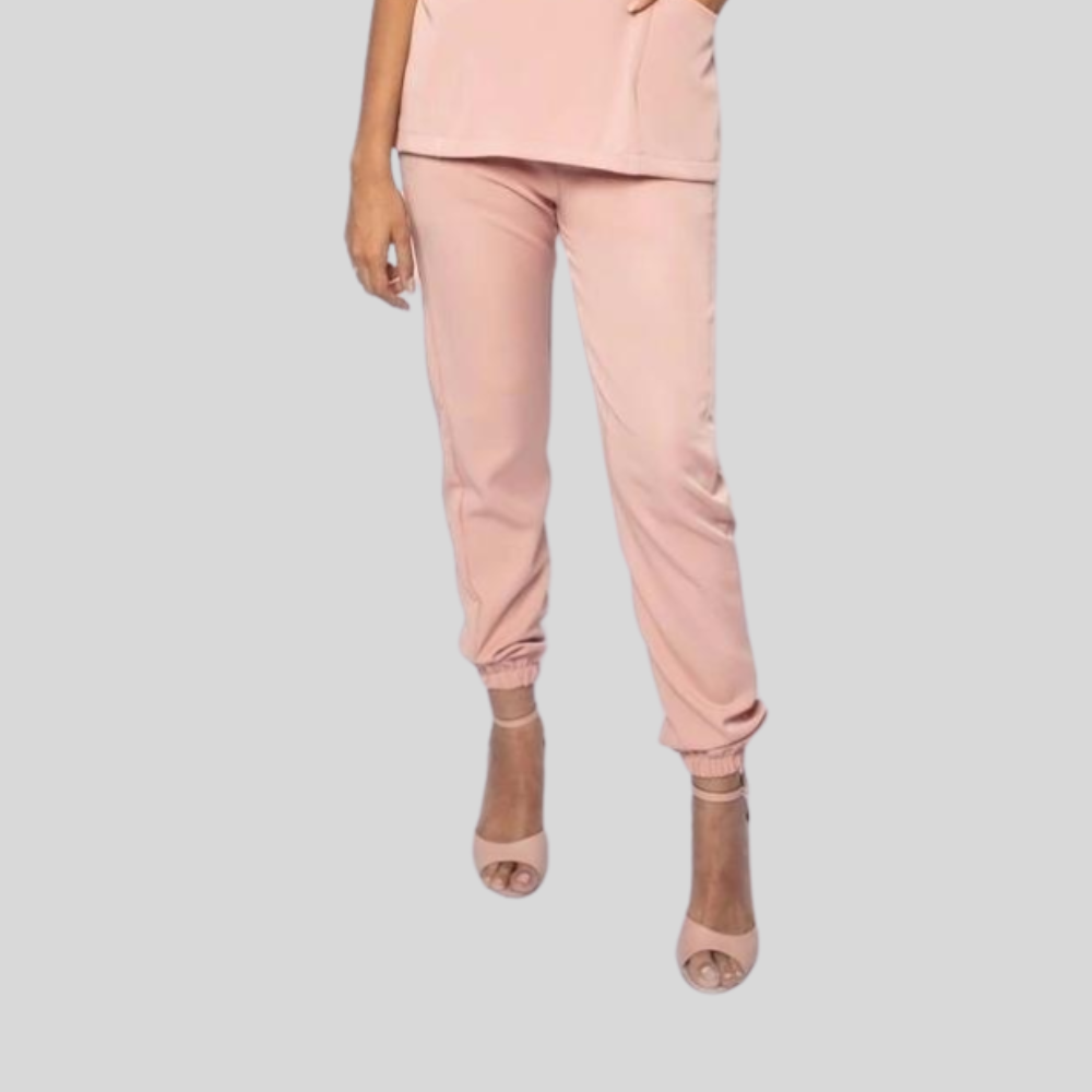 Women's Slim Fit Scrub Pant With Elasticated Hems