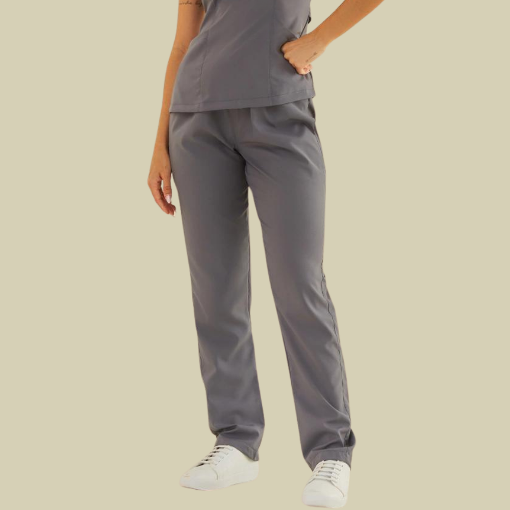 Women's Straight Leg Scrub Pant With  Elastic Waistband