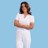 Women's Slim V-neck Scrub Top