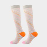 Multicolor Printed 3D Knitted Compression Sock