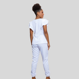 Women's Two Pockets Scrub Pant With Elastic Waistband