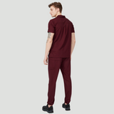 Men's Elastic Waist Five Pockets Scrub Pant