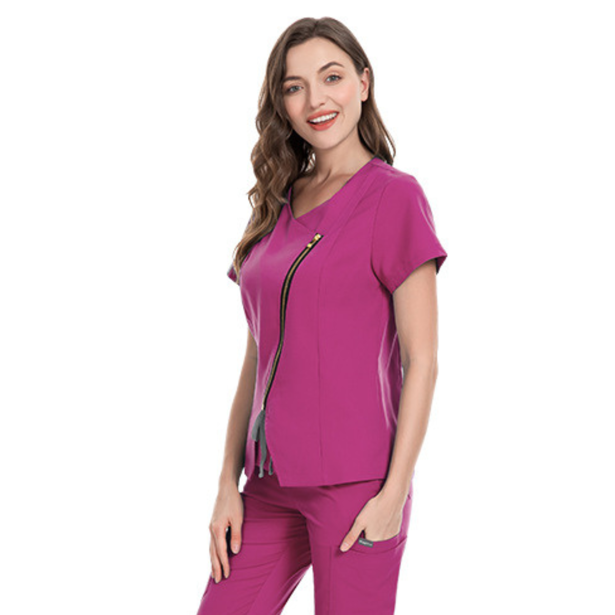 Adelina V-neck Scrub Top