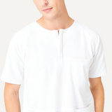 Men's Raglan Sleeve Three Pockets Scrub Top