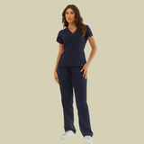 Women's Straight Leg Scrub Pant With  Elastic Waistband