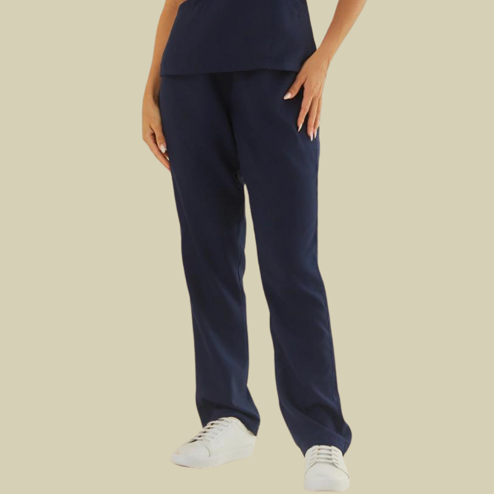 Women's Straight Leg Scrub Pant With  Elastic Waistband