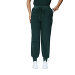 Belinda Five-Pocket Jogger Scrub Pants with vibrant drawstring and yoga waistband.