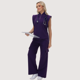 Women's Thin Waist Slim Fit Scrub Top