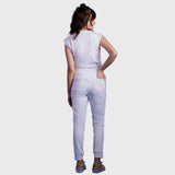 Women's Sporty Elastic Waist Scrub Pant