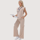 Women's Cargo Scrub Pant with Stylish Tailoring Details