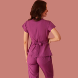 Women's Tulip Sleeve V-neck Scrub Top