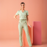 Women's Slim V-neck Scrub Top