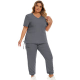 Alex Heart-neck Scrub Top