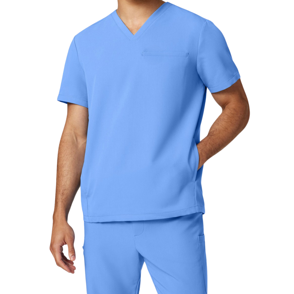 Men's Three-Pocket Classic Scrub Top