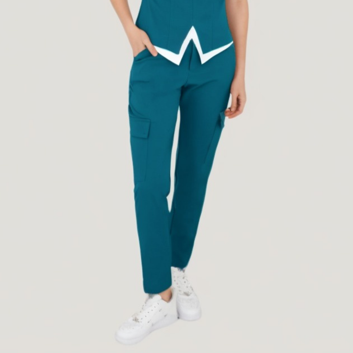 Women's Six-Pocket Slim Scrub Pants