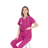 Alexis V-neck Five-Pocket Scrub Top