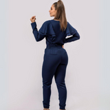 Women's Jogger Style Back Fake Pockets Scrub Pant