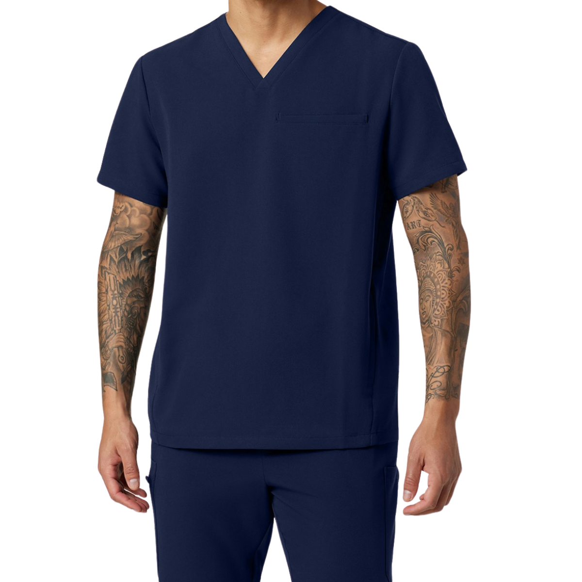 Men's Three-Pocket Classic Scrub Top