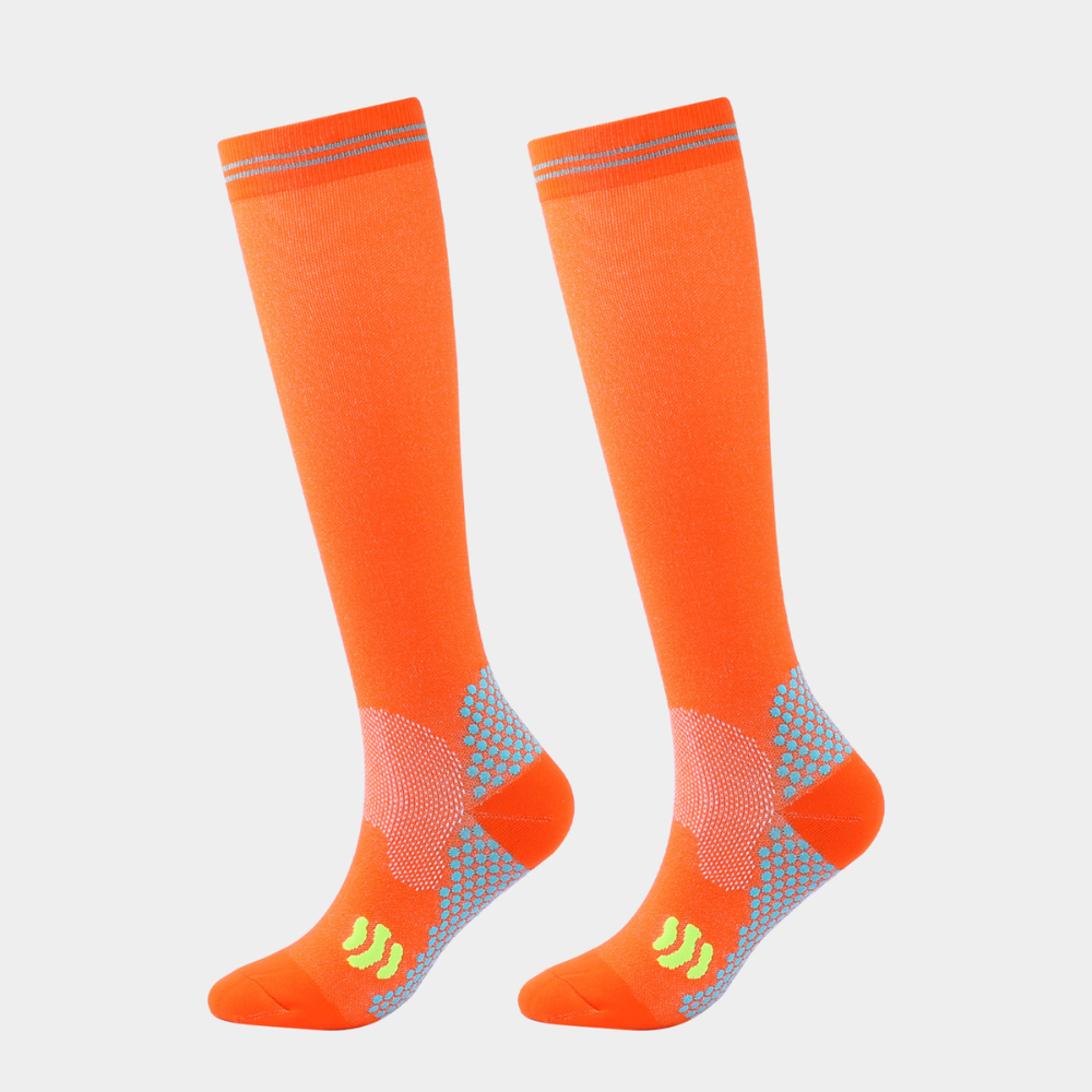 Unisex Multicolor Sports Calf Compression Socks