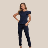 Women's Two Pockets Scrub Pant With Elastic Waistband