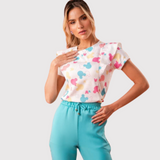 Women's Sleeve Flap Slim Fit  Scrub Top