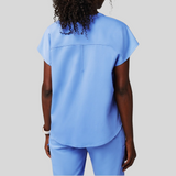 V-neck Three Pockets Scrub Top