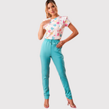 Women's Sleeve Flap Slim Fit  Scrub Top