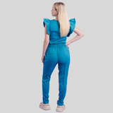 Women's Elastic Waist Slim Fit Scrub Pant