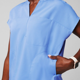 V-neck Three Pockets Scrub Top