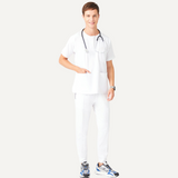 Men's Ribbed Leg Three Pockets Scrub Pant