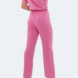 Women's Side Elastic Waistband Slim Fit Scrub Pant