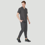 Men's Elastic Waist Five Pockets Scrub Pant