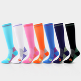 Unisex Multicolor Sports Calf Compression Socks