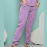 Women's Two Pockets Scrub Pant With Elastic Waistband