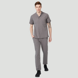 Men's Mostra Collar Three Pockets Scrub Top