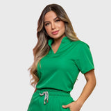 Women's High V Neck Scrub Top