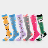 Cute Animal Colorful Compression Socks