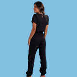 Women's Elastic Waist With Button Slim Fit Scrub Pant