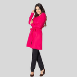 Women's Slim Fit Lab Coat With Puff Sleeves