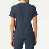 Women's V-neck One-Pocket Slim Scrub Top