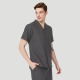 Men's Mostra Collar Three Pockets Scrub Top