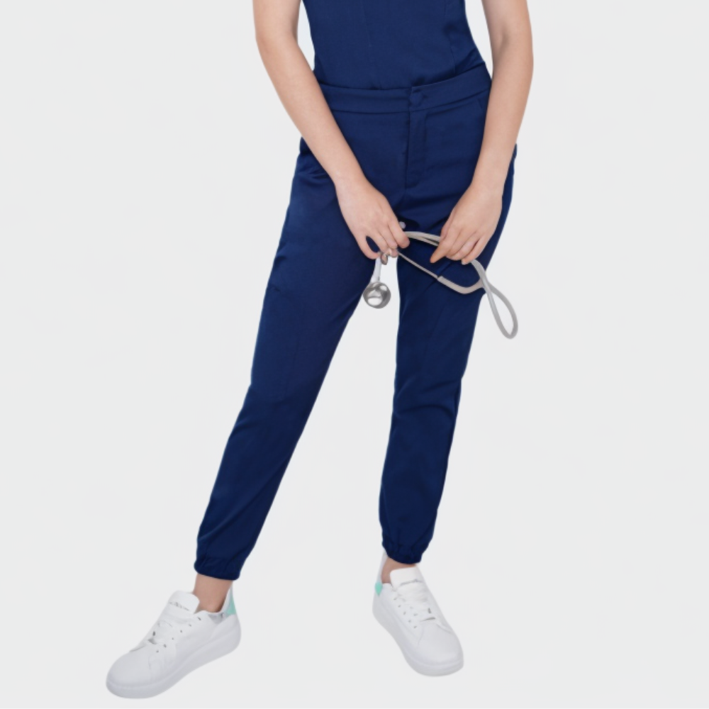 Women's Six Pockets Adjustable Waist Scrub Pant