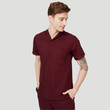 Men's Mostra Collar Three Pockets Scrub Top