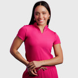 Women's High V Neck Scrub Top