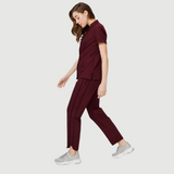 Women's Elastic Waist Three Pockets Scrub Pant