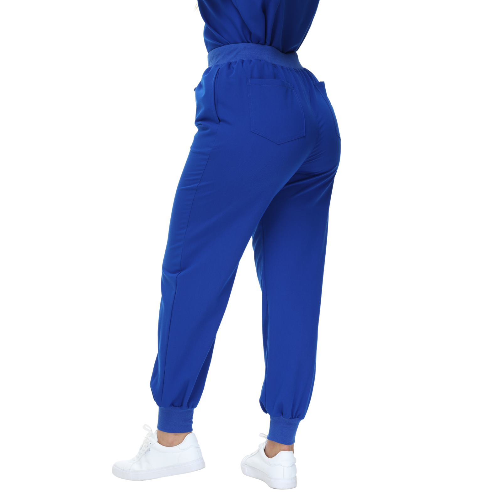 Belinda Five-Pocket Jogger Scrub Pants with vibrant drawstring and yoga waistband.