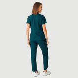 Women's Elastic Waist Three Pockets Scrub Pant