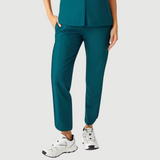 Women's Elastic Waist Three Pockets Scrub Pant